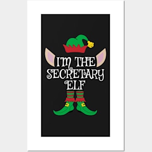 I'm The Secretary Christmas Elf Posters and Art